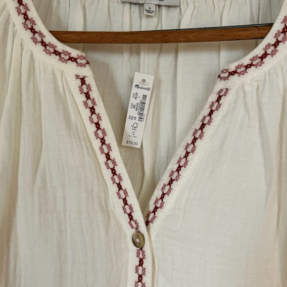 NWT Embroidered Lightestspun Cover-Up Tunic Size Large Swim Summer Dress Rt $80 - Picture 4 of 10